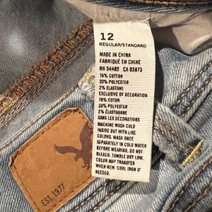 American Eagle  Mid Rise,  Stretch,  Kick Boot  Jeans